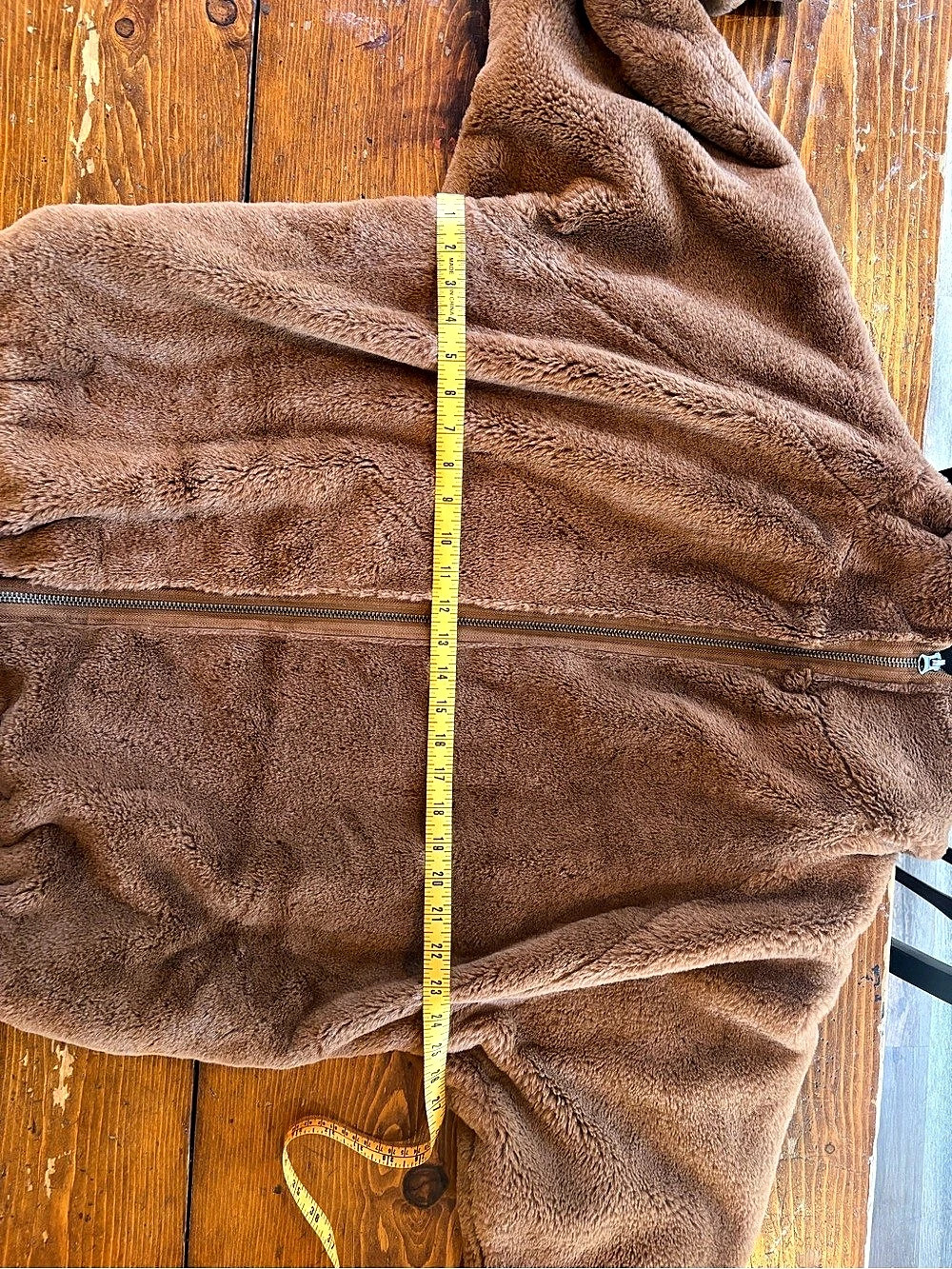 Free People Louder Please Hooded Faux Fur Jacket Brown Small - Picture 9 of 10